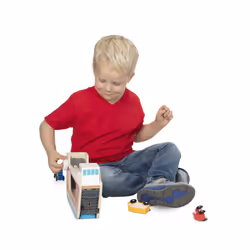 Melissa & Doug Wooden Ferryboat with 4 Wooden Vehicles