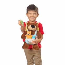Melissa & Doug Mine to Love Carrier Play Set for Baby Dolls with Toy Bear  Bottle  Rattle  Activity Card  14.25 x 8.25 x 2.5