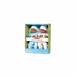 Melissa & Doug Mine to Love Twins Tyler & Taylor 15 Dark Skin-Tone Bo