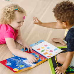 Melissa & Doug Blue's Clues Shape & Colour Reusable Sticker Pad - 122 Stickers