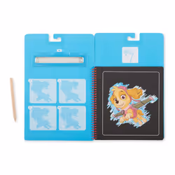 PAW Patrol Scratch Art Pad - Skye colour Reveal Travel Activity Pad
