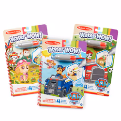 Pack of 3 Water WOW!! PAW Patrol | Water Reveal Travel Book | Activity Pad | 3 + | Gift for Boy or Girl