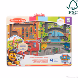 Melissa & Doug PAW Patrol Wooden 4-in-1 Magnetic Wand Maze Board - FSC Certified