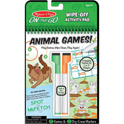 Melissa & Doug Wipe-off Activity Pad - Animal Games