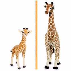 Melissa&Doug 40431 Standing Baby Giraffe Plush | Soft Toy | Animal | All Ages | Gift for Boy Or Girl, 0.9M