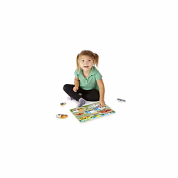 Melissa and Doug Wooden Toys - 3 Peg Boards for Children - Farm Animals, Safari & Vehicles, Learning Toys for 2 Year Old Girls & Boys Toddler Puzzles