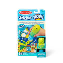 Melissa & Doug Sticker WOW! 24-Page Activity Pad and Sticker Stamper  300 Stickers  Arts and Crafts Fidget Toy Collectible Character - Sea Turtle - FS