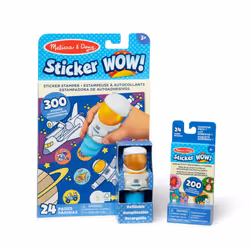 Sticker WOW! Astronaut Bundle: 24-Page Activity Pad, Sticker Stamper, Mini Activity Pad, 500 Stickers, Arts and Crafts Fidget ...