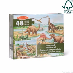 Melissa & Doug Dinosaurs Floor Puzzle - 48 Pieces (2 Feet x 3 Feet Assembled) - FSC Certified