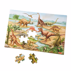 Melissa & Doug Dinosaurs Floor Puzzle - 48 Pieces (2 Feet x 3 Feet Assembled) - FSC Certified