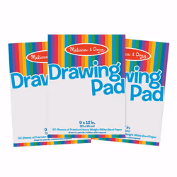 Melissa & Doug Drawing Paper Pad (9 x 12 inches) - 50 Sheets  3-Pack -