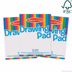 Melissa & Doug Drawing Paper Pad (9 x 12 inches) - 50 Sheets  3-Pack -