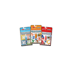 Melissa & Doug On the Go Water Wow! Reusable Water-Reveal Activity Pads 3-pk  Colors  Numbers  Alphabet