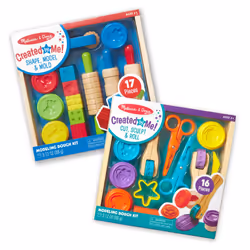 Melissa & Doug Clay Play Activity Set - With Sculpting Tools and 8 Tubs of Modeling Dough - Arts And Crafts For Kids Clay Ki ...