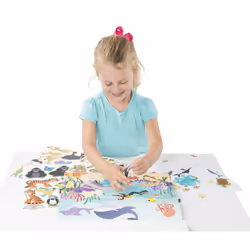 Melissa & Doug Reusable Sticker Pads Set - Habitats  Vehicles  and Adventures