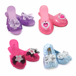 Melissa & Doug Role Play Collection Step in Style! (Set of 4 Pairs Frustration-Free Packaging) Multi-colored Standard