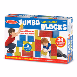 Melissa & Doug Deluxe Jumbo Cardboard Blocks (24 Pieces) - FSC Certified