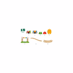 BRIO My First Railway Beginner Wooden Railway Train Set - Toddler Toy for Kids 18 Months Up