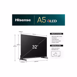 Hisense 32 inch Full HD QLED Smart TV 32A5NQTUK