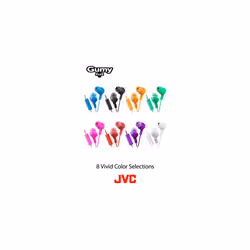 JVC HAFR6B Gumy Plus Headphones (Black)
