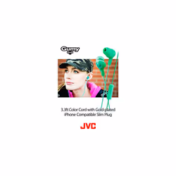 JVC HAFR6B Gumy Plus Headphones (Black)