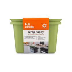 Full Circle FC11302-G Odor-Free Kitchen and Freezer Compost Bin  Scrap Happy  Green