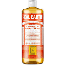 Dr. Bronner's Magic Soaps Pure-Castile Soap, 18-in-1 Hemp Tea Tree, 32-Ounce Bottle