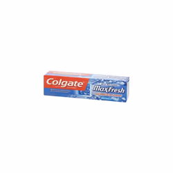 Colgate MaxFresh Fluoride Toothpaste with Mini Breath Strips Whitening Cool Mint, 6 Oz