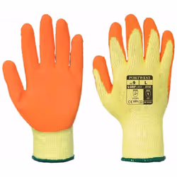 12 x Portwest Rubber Palm Scaffolding and Builders Work Gloves - Large