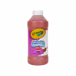 Crayola Artista II Washable Tempera Paint 16oz Red Pint