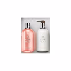 Molton Brown Delicious Rhubarb Bath & Shower Gel & Body Lotion Set 300ml