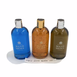 Molton Brown Bath & Shower Gel Collection 3x 300ml Temple. Tobacco, Oudh