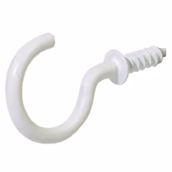 The Hillman Group 122235 Cup Hook  7/8-Inch  White  8-Pack