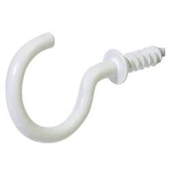 The Hillman Group 122235 Cup Hook  7/8-Inch  White  8-Pack