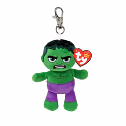 Ty Key Clip Marvel Hulk Soft Plush Keychain