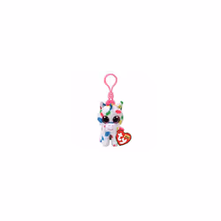 Ty Beanie Boo Harmonie the Unicorn Keyring Clip White