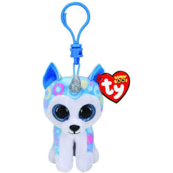 Ty Boo Key Clip - Helena the Husky with Horn