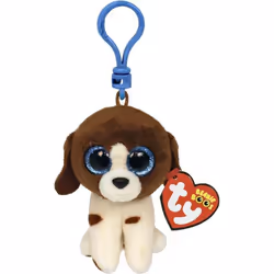 TY Muddles the Dog Plush Key Clip