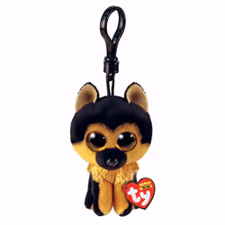 TY Spirit the German Shepherd Plush Key Clip