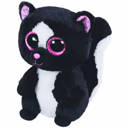 Carl etto Ty 36155 â Glitter Eye Pink Plush â Flora â Skunk, Glub Sliding Beanie Boo's, 15 cm