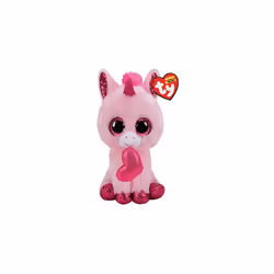 TY36685 Beanie Boo's-Darling the Unicorn 15 cm, Multi-Coloured