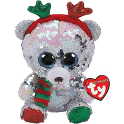 TY Flippable Sequins Mistletoe The Bear Medium