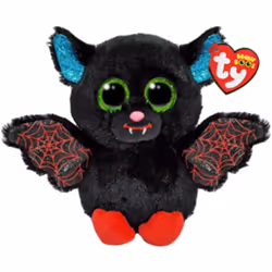 Ty Beanie Boo Ophelia - Black Bat - 6""  Small
