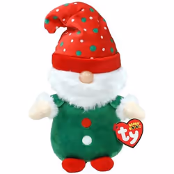 TY Beanie Boo Gnolan the Green Gnome 15cm