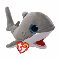 TY Finnegan Shark Adorable Beanie Boo Soft Plush