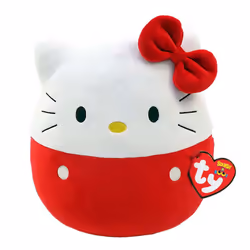 TY Hello Kitty (Red) Squish-a-Boo 10"