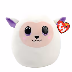 ty Fluffy Lamb Easter SquishABoo 10  Beanie Baby Soft Plush Toy  Collectible Cuddly Stuffed Teddy