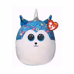 TY 2007565 Helena Squishaboo 10" Husky kuscheliges Kissen, Multicolor, 20 cm