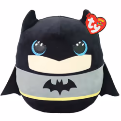 Batman Squishy Beanie - 10" Soft Plush Toy | Cuddly Collectible for Kids & Babies | Stuffed Teddy Plushies | DC Comics