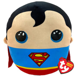 Superman Squishy Beanie - 10" Soft Plush Toy | Cuddly Collectible for Kids & Babies | Stuffed Teddy Plushies | DC Comics